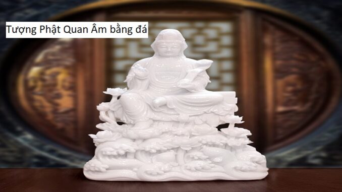 Tượng Phật Quan Âm bằng đá